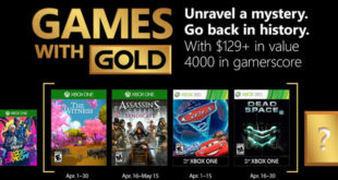 Games with gold avril 2018