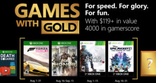 games with gold août 2018